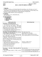 Giáo án Vật lí Lớp 8 - Bài 1 đến 26 - Năm học 2011-2012 - Nguyễn Sỹ Việt Hoàng