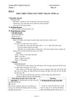 Giáo án Tin học 7 Bài 3: Thực hiện tính toán trên trang tính (t2)