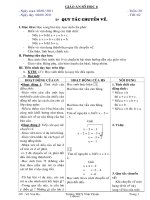 Giáo án lớp 6 môn học Số học - Tuần 20 - Tiết 62 - Bài 9: Quy tắc chuyển vế