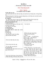 Giáo án Tổng hợp môn lớp 2 - Tuần 2 năm học 2009