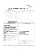 Giáo án Công nghệ Lớp 6 - Tuần 16 (Chuẩn kiến thức 3 cột)