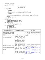 Giáo án Tin học 8 tiết 58: Bài tập