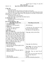 Thiết kế bài dạy tổng hợp các môn lớp 1 - Tuần 20 năm 2011