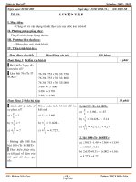 Giáo án Đại số 7 - Năm học 2009 - 2010 - Tiết 16: Luyện tập