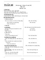 Giáo án dạy Tuần 20 - Lớp Một
