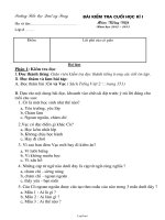 Bài kiểm tra cuối học kì i môn: Tiếng Việt năm học 2012 – 2013