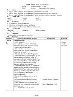 Giáo án môn Tiếng Anh 11 - Unit 11 Lesson: Language Focus - grammar - Period 93: Preparation