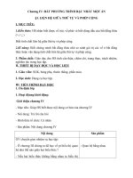 Giáo án toán 8 - ĐS chương 4 theo công văn 5512