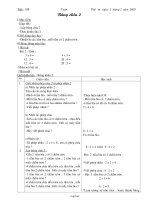 Giáo án môn Toán lớp 3 - Tiết 108: Bảng chia 2