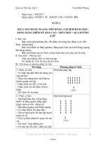 Giáo án môn Thể dục lớp 2 - Tuần 2 - Bài 3: Dàn hàng ngang, dồn hàng, tập hợp hàng dọc, dóng hàng, điểm số, Báo cáo - Trò chơi: “ qua đường lội”