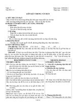 Giáo án Ngữ văn Lớp 7 - Tiết 4: Liên kết trong văn bản - Năm học 2011-2012