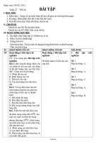 Giáo án Vật lí Lớp 8 - Tiết 26: Bài tập - Năm học 2011-2012