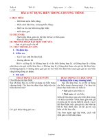 Giáo án Tin học 8 - Tiết 12, Bài 4: Sử dụng biến trong chương trình - Năm học 2010-2011 - Lê Hoàng Minh