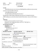 Giáo án Vật lí Lớp 8 - Tiết 6, Bài 6: Lực ma sát - Năm học 2009-2010