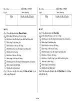 Kiểm tra 15 phút môn Hình học Lớp 8