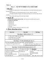 Giáo án môn Lí lớp 6 - Tuần 24 - Tiết 23 : Sự nở vì nhiệt của chất khí