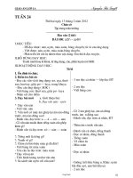Giáo án Lớp 1 - Tuần 24 - GV: Nguyễn Thị Tuyết