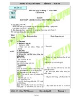 Giáo án các môn lớp 3 - Tuần 11 - Trường tiểu học Diễn Thịnh