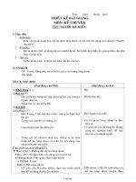 Giáo án Kể chuyện tiết 8: Người mẹ hiền