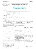 Giáo án Hình học lớp 7 - Tiết 1 đến tiết 4