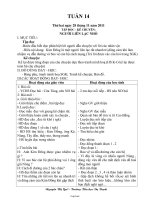 Giáo án lớp 3 - Tuần 14 - Nguyễn Thị Quế - Trường Tiểu học Dạ Trạch