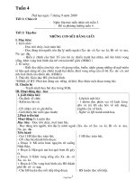 Kế hoạch bài học lớp 1 - Tuần dạy 4