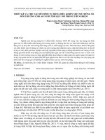 Thiết kế và chế tạo mô hình tự động điều khiển một số thông số môi trường cho ao nuôi tôm quy mô phòng thí nghiệm