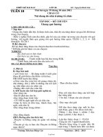 Giáo án Lớp 3 Tuần 10 - Trường tiểu học Hiệp Cát