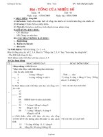 Kế hoạch bài học Lớp 2 - Môn Toán - Tuần 19 đến 26