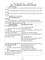 Giáo án lớp 6 môn Giáo dục công dân - Bài 1: Tự chăm sóc, rèn luyện thân thể