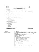 Giáo án bộ môn Ngữ văn 8 - Tiết 60: Kiểm tra tiếng việt