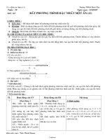 Giáo án Đại số 8 - Tiết 62: Bất phương trình một ẩn (Tiết 1) - Năm học 2006-2007 - Trần Thanh Quang