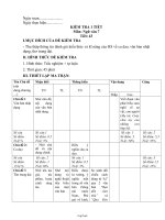 Đề 2 kiểm tra 1 tiết môn: Ngữ văn 7 tiết: 43