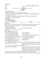 Giáo án môn học lớp 5 - Tuần thứ 32 năm 2012