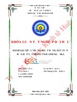 Đánh giá thực trạng hoạt động xúc tiến hỗn hợp tại trung tâm Anh ngữ SEA