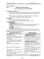 Giáo án Ngữ văn 8 - Tiết 6: Trong lòng mẹ (Tiếp) - Năm học 2006-2007 - Dương Thị Thảo Trang