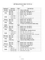 Giáo án Dạy học Tuần 14 - Khối 1