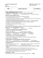 Bài giảng môn học Ngữ văn lớp 7 - Kiểm tra 15 phút lần 5