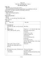 Giáo án môn Tập đọc lớp 3 - Tiết 80: Ôn tập cuối học kì I (tiết 6)