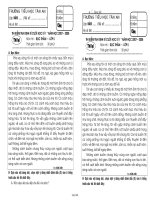 Thi kiểm tra định kì cuối học kì 1 - Năm 2007 – 2008 môn thi Đọc thầm lớp 5