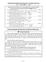 Đề kiểm tra định kì giữa học kì I - Năm 2009 - 2010 môn thi: Đọc tiếng lớp 4