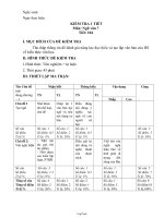 Giáo án Kiểm tra 1 tiết môn: Ngữ văn 7 tiết: 104