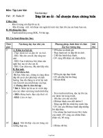 Giáo án Tập làm văn tiết 33: Đáp lời an ủi - Kể chuyện được chứng kiến