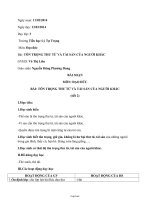 Bài soạn môn: Đạo đức 3 bài: Tôn trọng thư từ và tài sản của người khác (tiết 2)