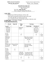 Đề kiểm tra học kỳ I (thời gian làm bài 90 phút) môn: Toán 8 - Trường THCS Đỗ Sơn