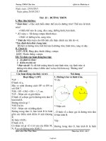 Giáo án môn Hình học lớp 6 - Tiết 25 : Đường tròn (Tiếp)