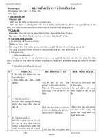 Giáo án Ngữ văn lớp 7 tiết 23: Đặc điểm của văn bản biểu cảm