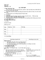 Giáo án Đại số CB lớp 10 tiết 3: Tập hợp