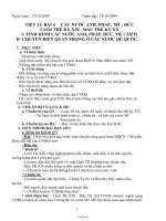 Giáo án Lịch sử 8 tuần 6