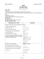 Bài soạn Đại số 8 tiết 62: Luyện tập